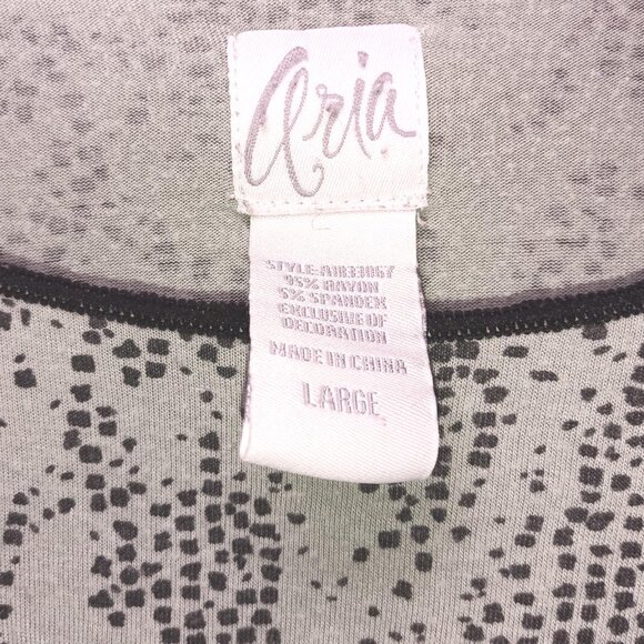 Aria Mint Chocolate Chip Long Sleeve Nightgown Size L - Picture 5 of 5